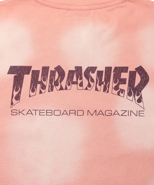 THRASHER(スラッシャー)の「THRASHER (スラッシャー) バックロゴ Tシャツ ドット柄 スプレー加工 ダメージ加工 半袖 クルーネック(Tシャツ/カットソー・メンズ・ブラック/ピンク/ブラウン・L/M/LL)」の12枚目の写真