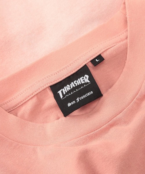 THRASHER(スラッシャー)の「THRASHER (スラッシャー) バックロゴ Tシャツ ドット柄 スプレー加工 ダメージ加工 半袖 クルーネック(Tシャツ/カットソー・メンズ・ブラック/ピンク/ブラウン・L/M/LL)」の13枚目の写真
