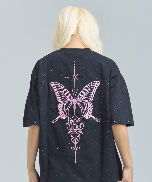 GALLIS ADDICTION(ガリスアディクション)の「GA Glitter Butterfly 刺繍 Tee(Tシャツ/カットソー・メンズ・オートミール/ブラック・M/L)」の8枚目の写真