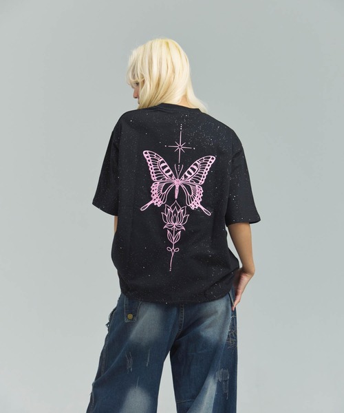 GALLIS ADDICTION(ガリスアディクション)の「GA Glitter Butterfly 刺繍 Tee(Tシャツ/カットソー・メンズ・オートミール/ブラック・M/L)」の10枚目の写真