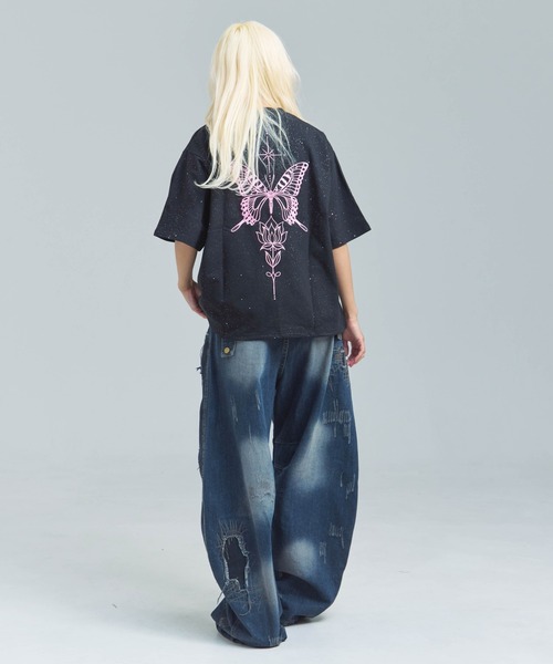GALLIS ADDICTION(ガリスアディクション)の「GA Glitter Butterfly 刺繍 Tee(Tシャツ/カットソー・メンズ・オートミール/ブラック・M/L)」の17枚目の写真