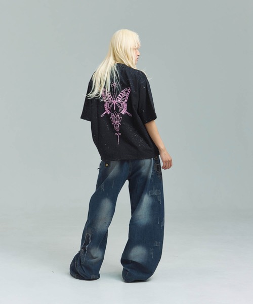 GALLIS ADDICTION(ガリスアディクション)の「GA Glitter Butterfly 刺繍 Tee(Tシャツ/カットソー・メンズ・オートミール/ブラック・M/L)」の18枚目の写真