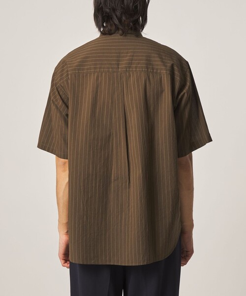 Steven Alan(スティーブンアラン)の「<Steven Alan> AKIHA ストライプ レギュラーカラー ショートスリーブ シャツ(シャツ/ブラウス・メンズ・ホワイト/モカ・XL/L/M/S)」の19枚目の写真
