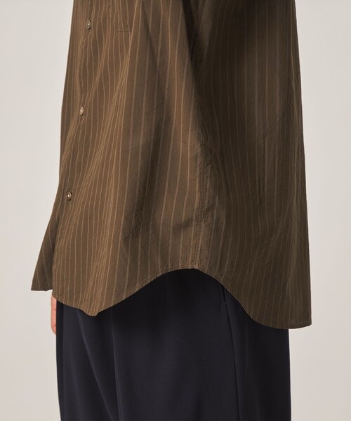Steven Alan(スティーブンアラン)の「<Steven Alan> AKIHA ストライプ レギュラーカラー ショートスリーブ シャツ(シャツ/ブラウス・メンズ・ホワイト/モカ・XL/L/M/S)」の16枚目の写真
