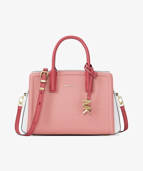MICHAEL KORS(マイケルコース)の「LAILA カラーブロック レザー クロスボディ エクストラスモール(ショルダーバッグ・レディース・ピンク系その他・FREE)」の1枚目の写真