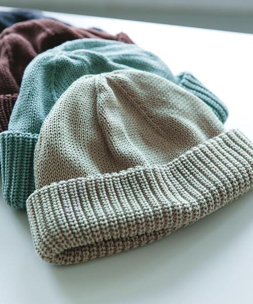 URBAN RESEARCH DOORS(アーバンリサーチドアーズ)の「BIG KNIT CAP(ニットキャップ/ビーニー・メンズ・チャコールグレー/グリーン系その他/ブラウン/ベージュ・-)」の3枚目の写真