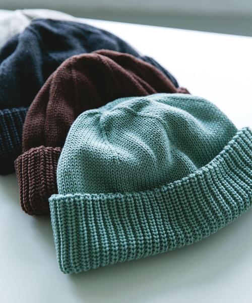 URBAN RESEARCH DOORS(アーバンリサーチドアーズ)の「BIG KNIT CAP(ニットキャップ/ビーニー・メンズ・チャコールグレー/グリーン系その他/ブラウン/ベージュ・-)」の4枚目の写真