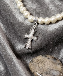 JACKROSE（ジャックローズ）の「GA Pearl Cross Top Necklace（ネックレス）」