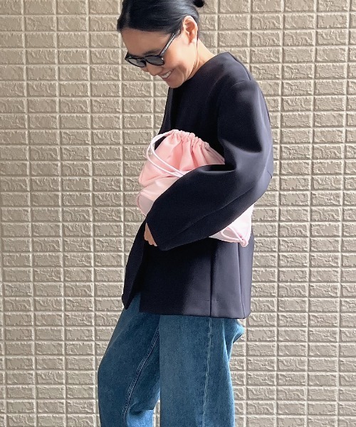 COUDRE（クードル）の「スクエアポーチバッグ（トートバッグ・レディース・ブラック/ピンク・FREE）」の17枚目の写真