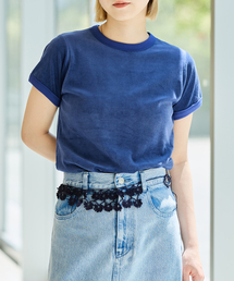IENA LA BOUCLE | fifi collection フィフィコレクション Velor SS tee 26-16(Tシャツ/カットソー)