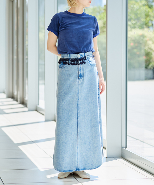 IENA LA BOUCLE(イエナラブークル)の「fifi collection フィフィコレクション Velor SS tee 26-16(Tシャツ/カットソー・レディース・ネイビー・FREE)」の13枚目の写真