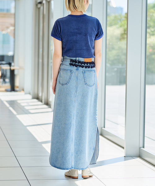 IENA LA BOUCLE(イエナラブークル)の「fifi collection フィフィコレクション Velor SS tee 26-16(Tシャツ/カットソー・レディース・ネイビー・FREE)」の11枚目の写真