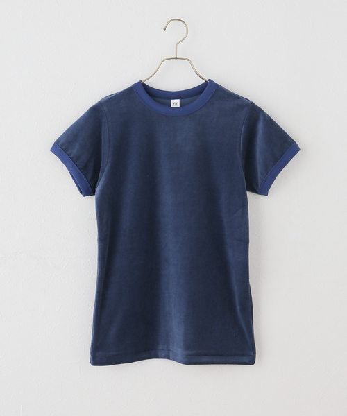 IENA LA BOUCLE(イエナラブークル)の「fifi collection フィフィコレクション Velor SS tee 26-16(Tシャツ/カットソー・レディース・ネイビー・FREE)」の6枚目の写真