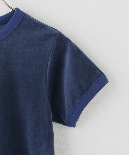 IENA LA BOUCLE(イエナラブークル)の「fifi collection フィフィコレクション Velor SS tee 26-16(Tシャツ/カットソー・レディース・ネイビー・FREE)」の4枚目の写真