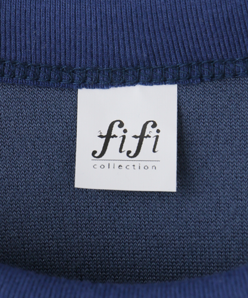 IENA LA BOUCLE(イエナラブークル)の「fifi collection フィフィコレクション Velor SS tee 26-16(Tシャツ/カットソー・レディース・ネイビー・FREE)」の3枚目の写真