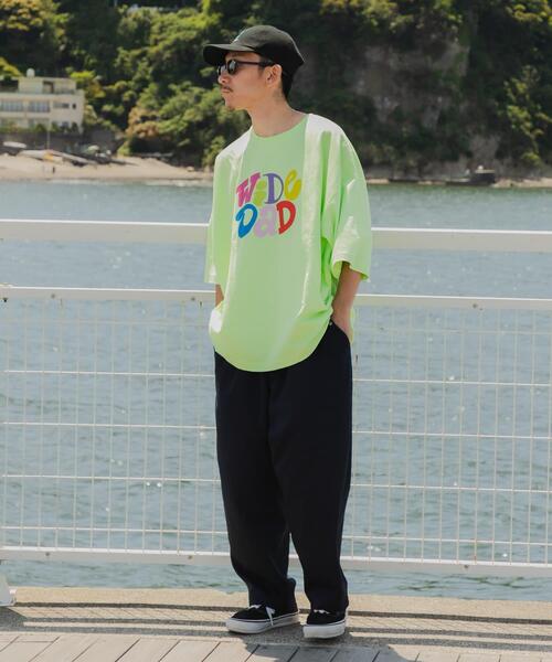 URBAN RESEARCH(アーバンリサーチ)の「Wide Dad GRAPHIC T-SHIRTS WITH HATCH(Tシャツ/カットソー・メンズ・ホワイト系その他/グリーン系その他/ネイビー・1/2)」の12枚目の写真