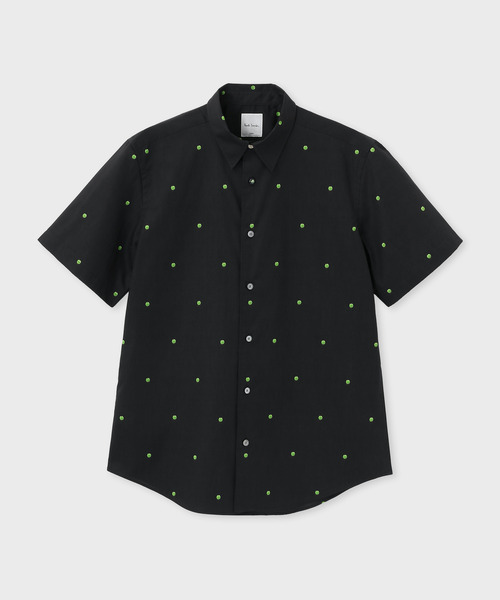 90s Paul Smith 黒×白色セットアップ ＋ 緑茶シャツ Green Apple