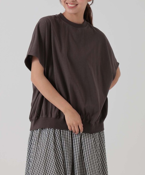 HEART MARKET（ハートマーケット）の「ドルマンギャザープルオーバー（Tシャツ/カットソー・レディース・ブラック/チャコール/ホワイト/ベージュ系・MEDIUM/LARGE/TALL）」の7枚目の写真