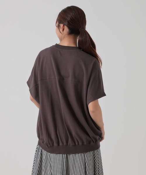 HEART MARKET（ハートマーケット）の「ドルマンギャザープルオーバー（Tシャツ/カットソー・レディース・ブラック/チャコール/ホワイト/ベージュ系・MEDIUM/LARGE/TALL）」の9枚目の写真