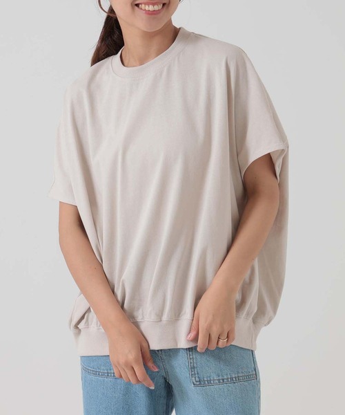 HEART MARKET（ハートマーケット）の「ドルマンギャザープルオーバー（Tシャツ/カットソー・レディース・ブラック/チャコール/ホワイト/ベージュ系・MEDIUM/LARGE/TALL）」の10枚目の写真