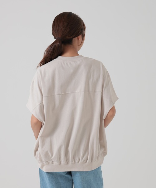 HEART MARKET（ハートマーケット）の「ドルマンギャザープルオーバー（Tシャツ/カットソー・レディース・ブラック/チャコール/ホワイト/ベージュ系・MEDIUM/LARGE/TALL）」の12枚目の写真