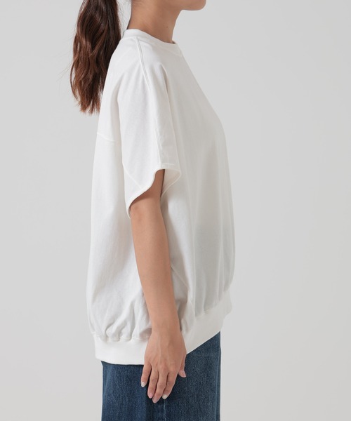 HEART MARKET（ハートマーケット）の「ドルマンギャザープルオーバー（Tシャツ/カットソー・レディース・ブラック/チャコール/ホワイト/ベージュ系・MEDIUM/LARGE/TALL）」の17枚目の写真