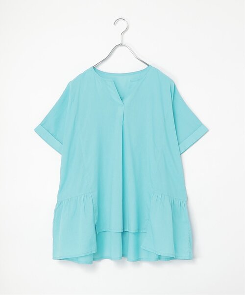 notch.（ノッチ）の「【notch. by KR 】スキッパーサイドギャザーブラウス（シャツ/ブラウス・レディース・ブラック/ネイビー/オフホワイト/ライトブルー・M）」の15枚目の写真