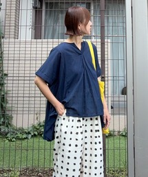 notch. | 【 notch. by KR 】スキッパーサイドギャザーBL(シャツ/ブラウス)