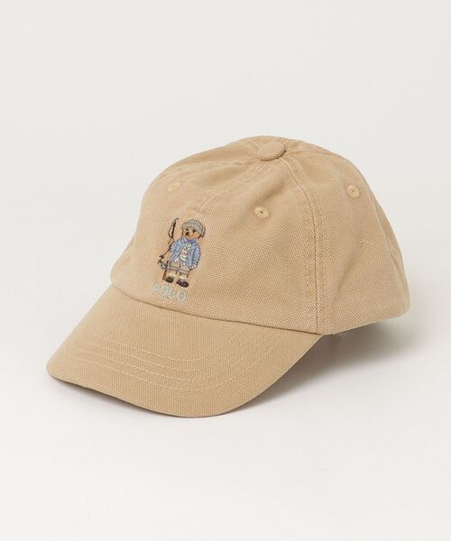 POLO RALPH LAUREN CHILDRENSWEAR(ポロ ラルフ ローレン チルドレンズウェア)の「Polo ベア キャンバス ボール キャップ(キャップ・キッズ・ブラウン系6・12-24M/3/9)」の3枚目の写真