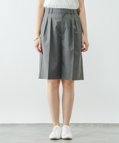 GLOBAL WORK(グローバルワーク)の「ノンストレスリッチショートパンツ/661432(その他パンツ・レディース・グレー系その他/ブラウン系その他・LARGE/MEDIUM)」の6枚目の写真