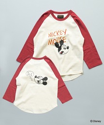 Disney（ディズニー）の「【別注】Disney ミッキーマウス ラグランロンT（Tシャツ/カットソー）」