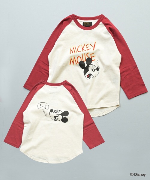 SAINT LAURENT Disney ミッキー ラグラン カットソー セール】【別注】Disney ミッキーマウス ラグランロンT（Tシャツ