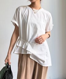 WEB限定】レース×オーガンジーフリルプルオーバー（Tシャツ/カットソー