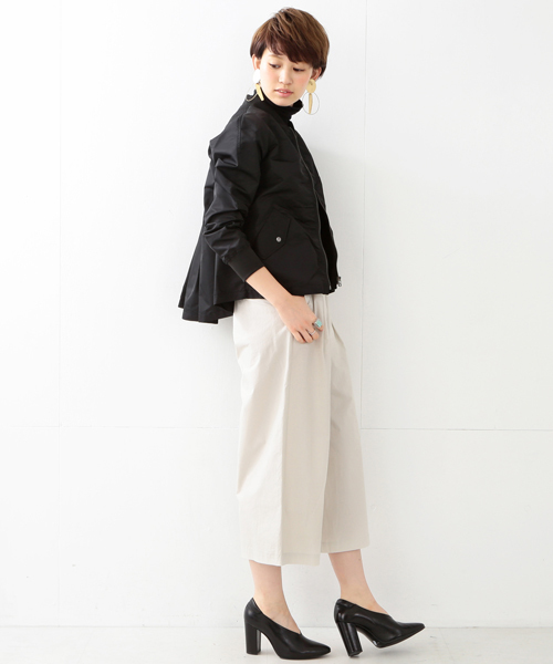 Ray BEAMS(レイビームス)の「Ray BEAMS / バックタック MA-1 ブルゾン(ブルゾン・レディース・ブラック/オリーブ・1/0)」の14枚目の写真