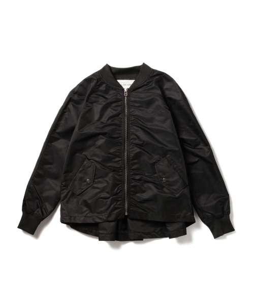 Ray BEAMS(レイビームス)の「Ray BEAMS / バックタック MA-1 ブルゾン(ブルゾン・レディース・ブラック/オリーブ・1/0)」の4枚目の写真