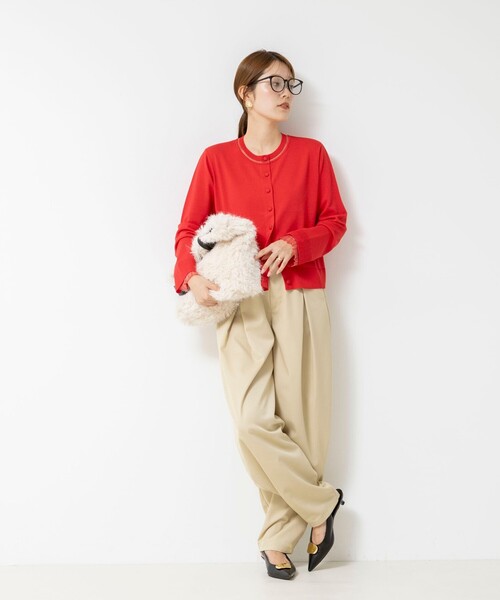 NOLLEY’S（ノーリーズ）の「ウォッシャブルタックバレルチノパンツ（チノパンツ・レディース・カーキ/ベージュ・36/38）」の17枚目の写真