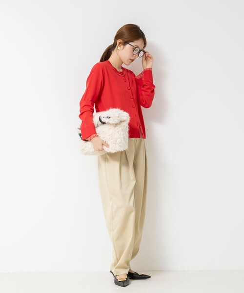 NOLLEY’S（ノーリーズ）の「ウォッシャブルタックバレルチノパンツ（チノパンツ・レディース・カーキ/ベージュ・36/38）」の18枚目の写真