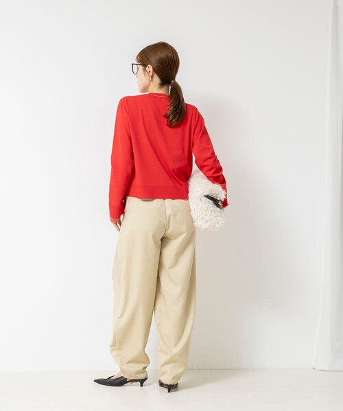 NOLLEY’S（ノーリーズ）の「ウォッシャブルタックバレルチノパンツ（チノパンツ・レディース・カーキ/ベージュ・36/38）」の19枚目の写真