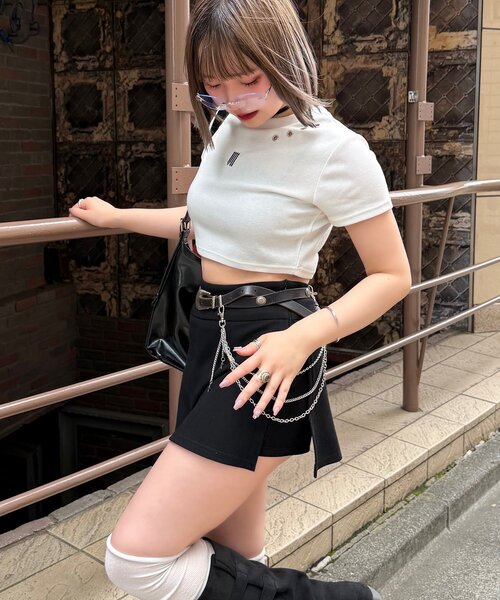 Mavie..7(メヴィセットゥ)の「【Mavie..7】刺繍アイレットTee(Tシャツ/カットソー・レディース・ブラック/オフホワイト・FREE)」の17枚目の写真