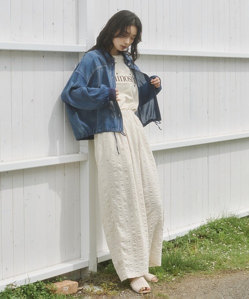 hunch(ハンチ)の「製品染め ピグメント ロゴTシャツ(Tシャツ/カットソー・レディース・チャコール/ライトベージュ/レッド・FREE)」の15枚目の写真