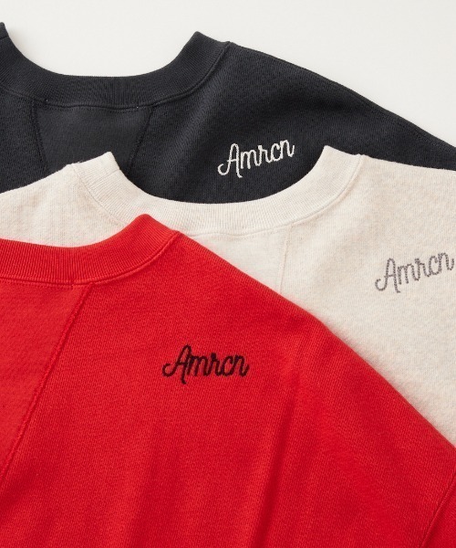 AMERICANA（アメリカーナ）の「【WEB先行予約】[Americana/アメリカーナ] 別注 カレッジロゴプリント カットオフスウェット（スウェット・レディース・オートミール/レッド/スミクロ・ONESIZE）」の4枚目の写真