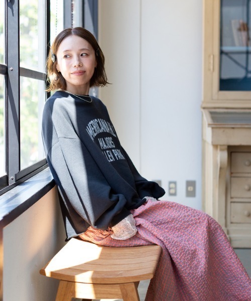 特別定制 學院風標誌印花 剪邊衛衣