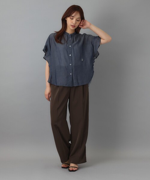 DRESSTERIOR(ドレステリア)の「サテンイージーパンツ(その他パンツ・レディース・ネイビー/アイボリー/ブラウン系その他・36/38/34)」の17枚目の写真
