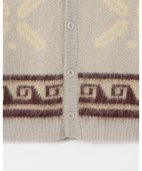 THEENDQUESTION(ジエンドクエスチョン)の「Mohair jacquard vest / BEIGE(ベスト・レディース・その他・FREE)」の5枚目の写真