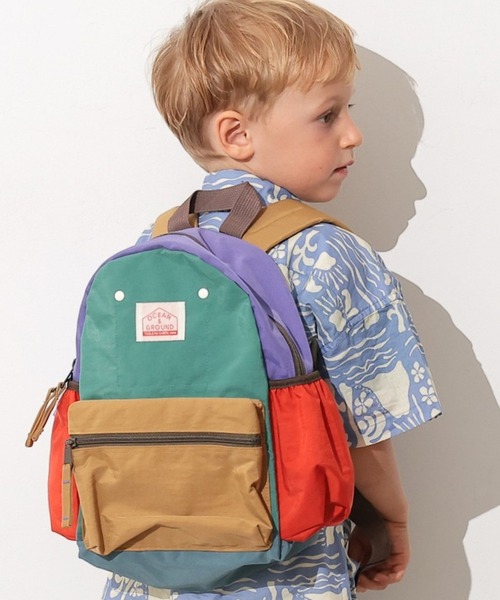 Ocean&Ground（オーシャン&グラウンド）の「DAYPACK MULTI(4.5L/7L/10.5L)（バックパック/リュック・キッズ・パープル/エメラルド/ベージュ/ブルー/ライトグレー/ライトブルー/ライトピンク・XS/M/S）」の4枚目の写真