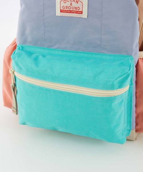 Ocean&Ground（オーシャン&グラウンド）の「DAYPACK MULTI(4.5L/7L/10.5L)（バックパック/リュック・キッズ・パープル/エメラルド/ベージュ/ブルー/ライトグレー/ライトブルー/ライトピンク・XS/M/S）」の18枚目の写真
