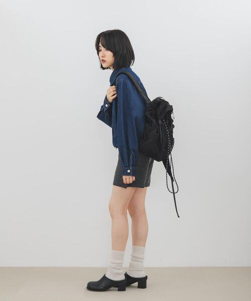 KBF(ケイビーエフ)の「メッシュポケットリップストップリュック(バックパック/リュック・レディース・グレー/ブラック/ライトベージュ・ONE)」の22枚目の写真