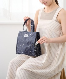 ミニトートバッグ マチ広 ランチバッグ 撥水 EU.スクエア.ラミネートーY