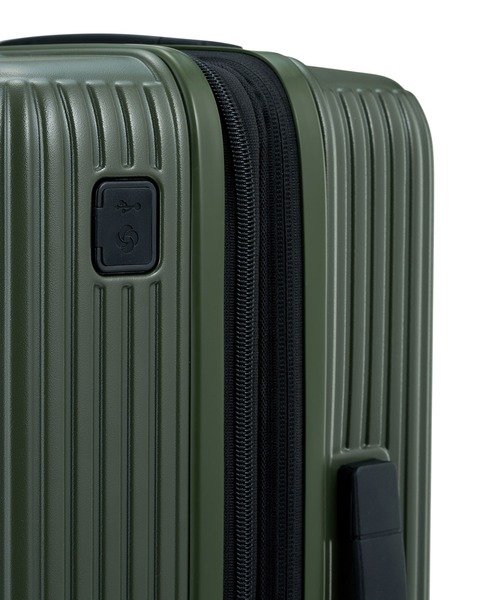 Samsonite（サムソナイト）の「サムソナイト APINEX スピナー55/20 エキスパンダブル ブレーキ マットグリーン（スーツケース/キャリーバッグ・メンズ・ダークグリーン系・S）」の6枚目の写真