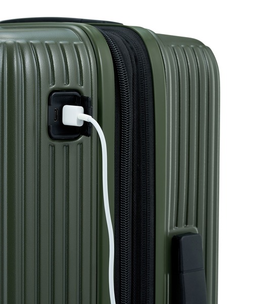 Samsonite（サムソナイト）の「サムソナイト APINEX スピナー55/20 エキスパンダブル ブレーキ マットグリーン（スーツケース/キャリーバッグ・メンズ・ダークグリーン系・S）」の5枚目の写真
